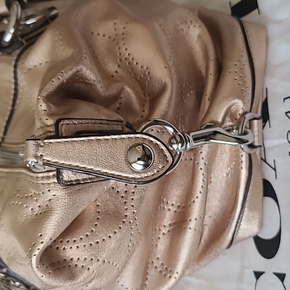 Coach Metallic Gold Satchel - Picture 5 of 8